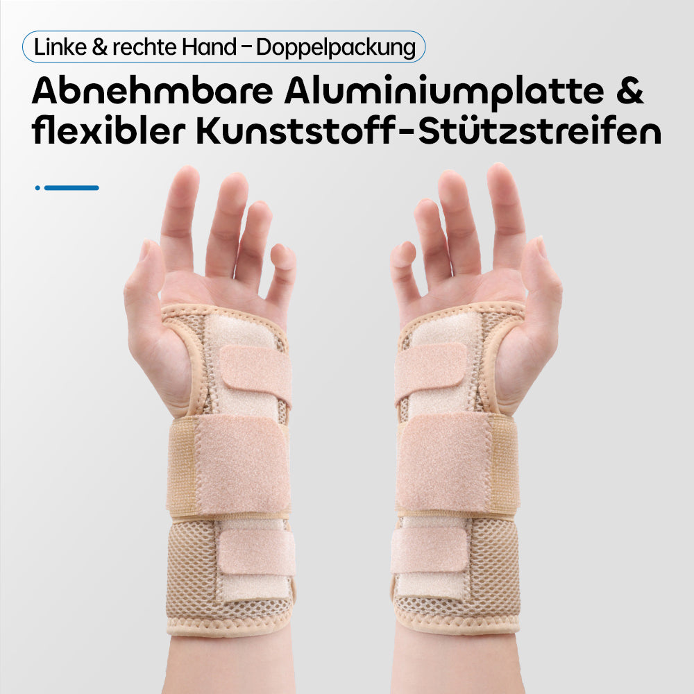 Handgelenkbandage mit Aluminiumplatte zur Unterstützung & Fixierung