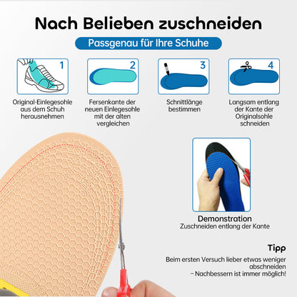 Dämpfende Einlegesohlen – Komfortabel & Individuell Anpassbar