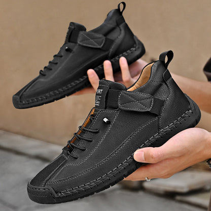 Herren-Outdoor-Freizeitschuhe mit Ziernähten