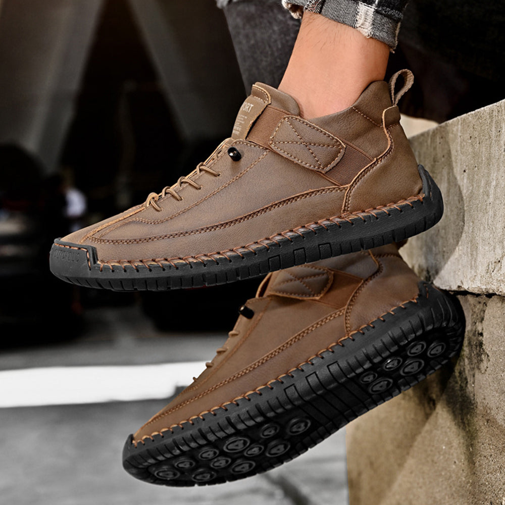 Herren-Outdoor-Freizeitschuhe mit Ziernähten