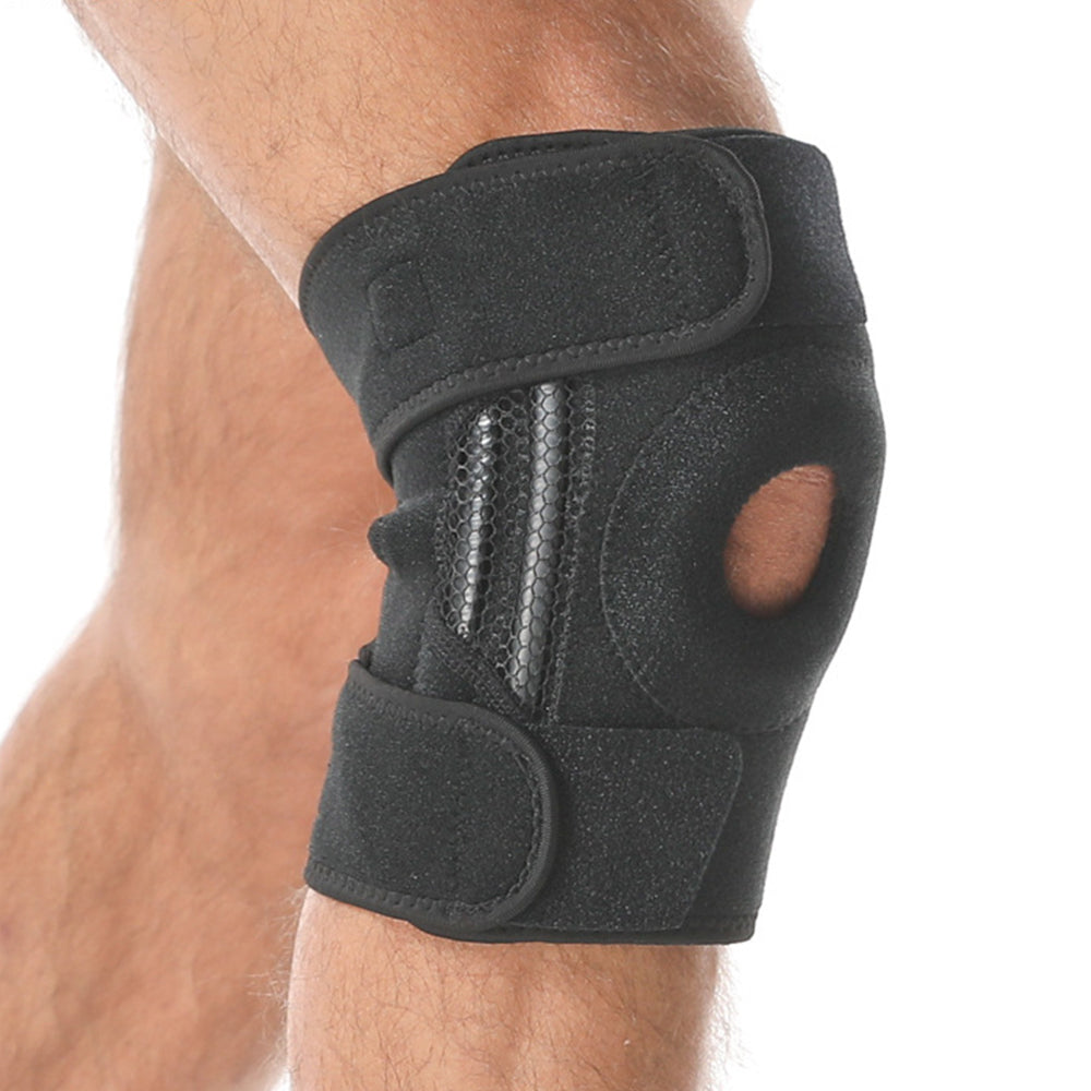 Stabilisierende Kniebandage mit Federstützen & Komfortpolster