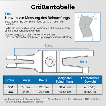 Stabilisierende Kniebandage mit Federstützen & Komfortpolster