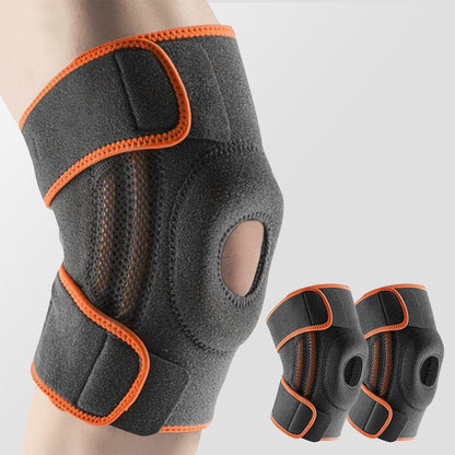 Stabilisierende Kniebandage mit Federstützen & Komfortpolster