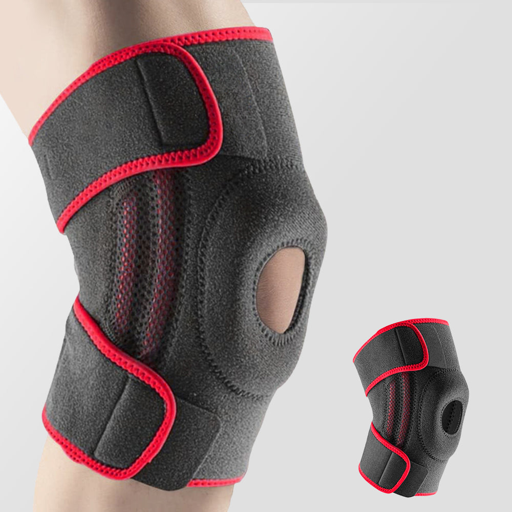 Stabilisierende Kniebandage mit Federstützen & Komfortpolster