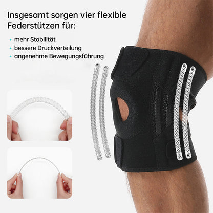 Stabilisierende Kniebandage mit Federstützen & Komfortpolster