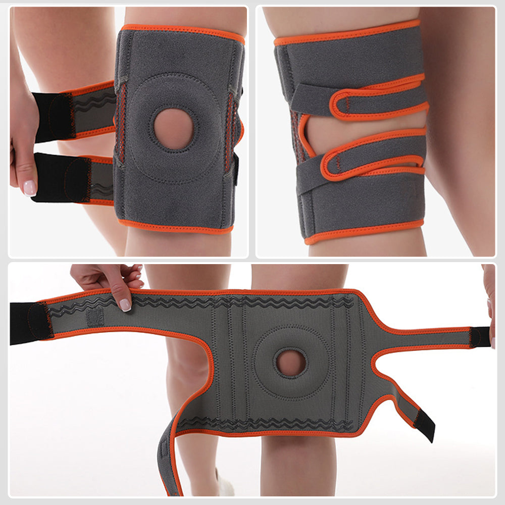 Stabilisierende Kniebandage mit Federstützen & Komfortpolster